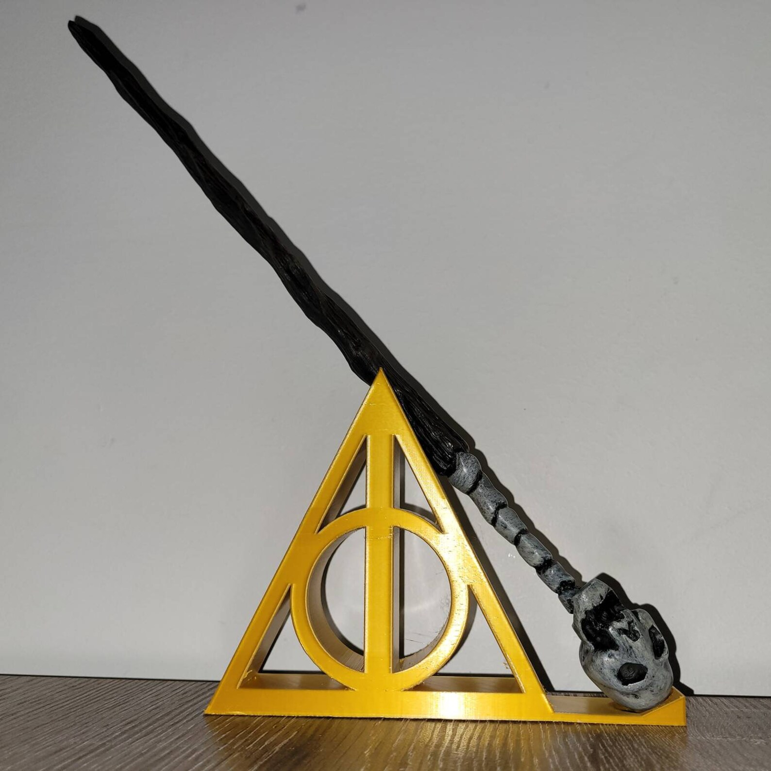 Harry Potter Deathly Hallows Wand Stand Etsy
