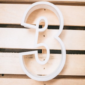 Number 3 Cookie Cutter