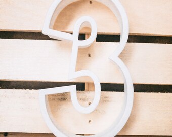 Number 3 Cookie Cutter