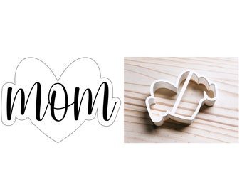 Heart Mom - Mother's Day Cookie Cutter