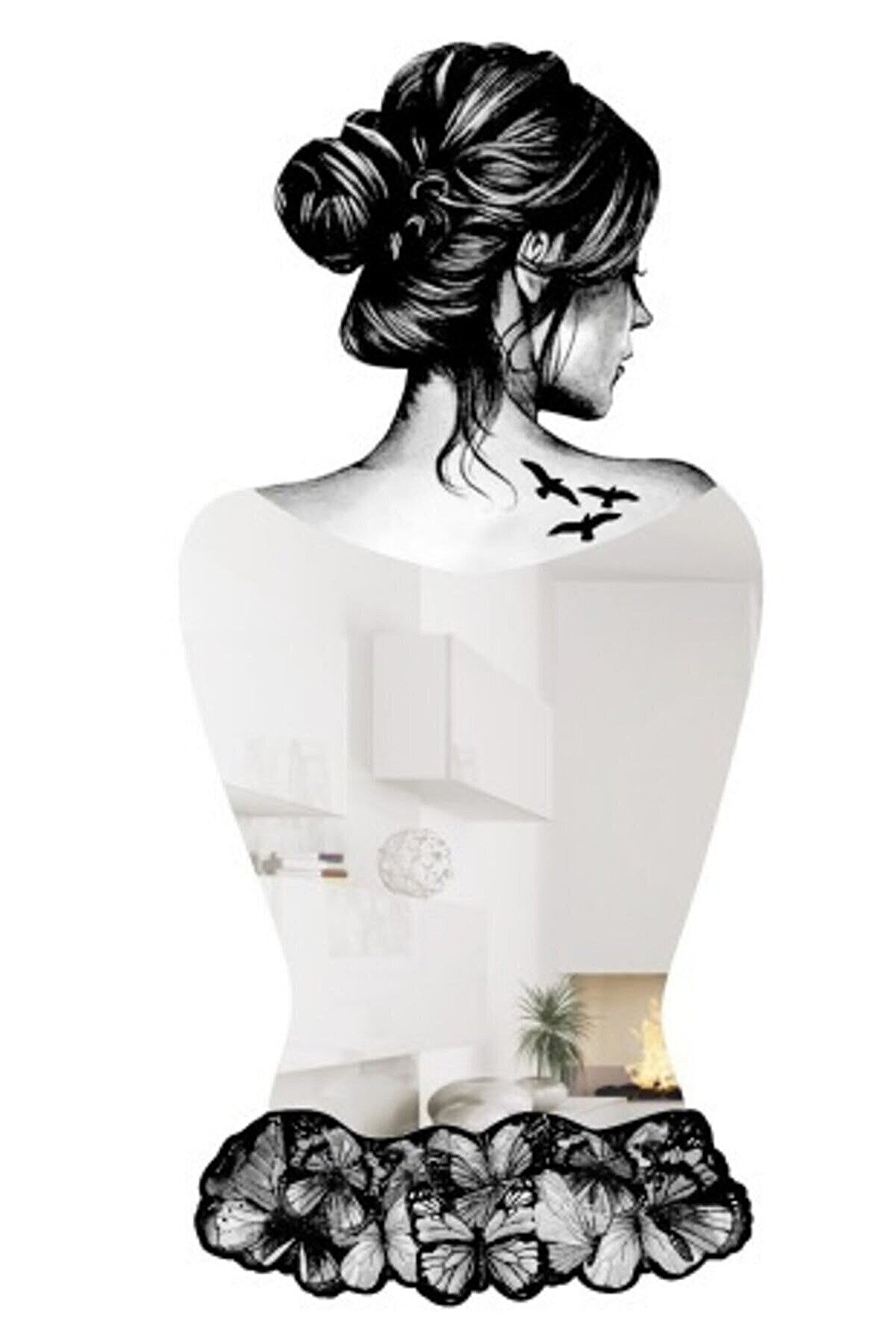 Modern Mirror Home Decorfloor Unique Full Length Wall Mirrors Etsy