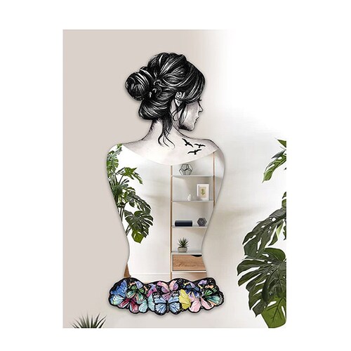 Modern Mirror Home Decorfloor Unique Full Length Wall Mirrors Etsy