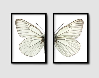 Butterfly Photograph Set of 2 Digital Downloads, Diptych and single print, Insect Art, Home Decor,Printable Photography, Eclectic Unique Art