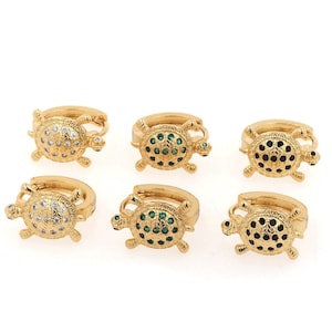 Schildkröte ohrringe,Schildkröte ohrringe,18K gold gefüllt tiere ohrringe,piercing ohrringe,maritime ohrringe,DIY ohrringzubehör16.5x10x5mm