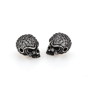 carved skull spacer beads, skull spacer beads,antique skull spacer beads, bracelet necklace spacer beads,DIY jewelry making supplies 10x11mm
