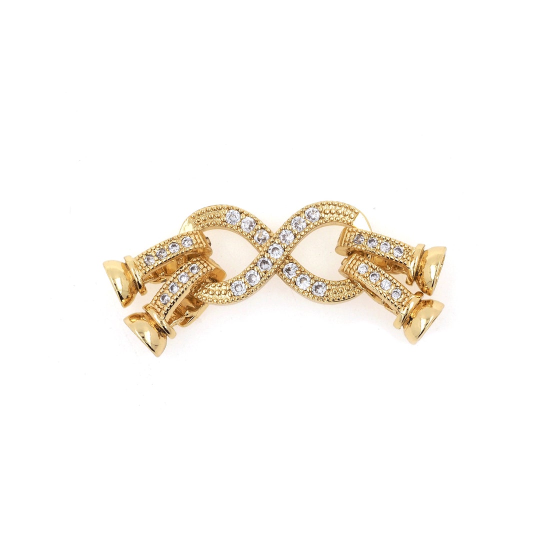 Infinity Connector, Charm Connector, 24K Filled Bracelet Necklace ...