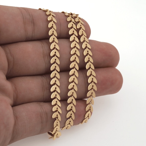 Brass Porcelainchain,gold Plated Necklac,24k Gold Plated Welded