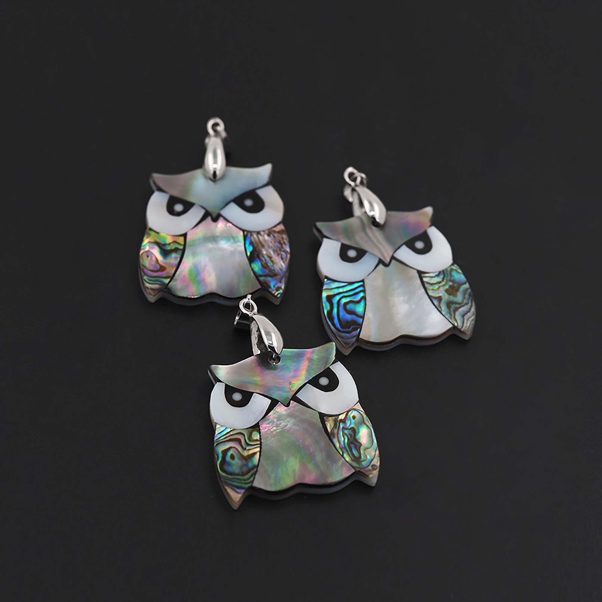 Shells Inlay Jewelry Abalone Shell Pendant, Beach Shell Jewelry, Mother-of-pearl Inlay ...