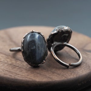 Labradorite ring, adjustable ring, natural labradorite ring, natural stone ring, bohemian ring, DIY crafts, ring about 20mm