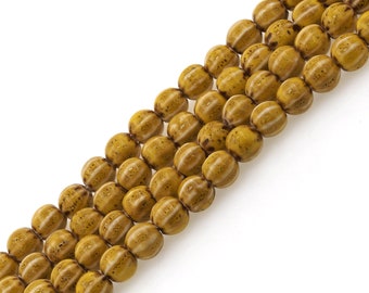 Spherical ceramic beads, holiday gifts, glazed ceramic beads, art ceramic beads, striped ceramic beads, necklace making, DIY crafts 12mm