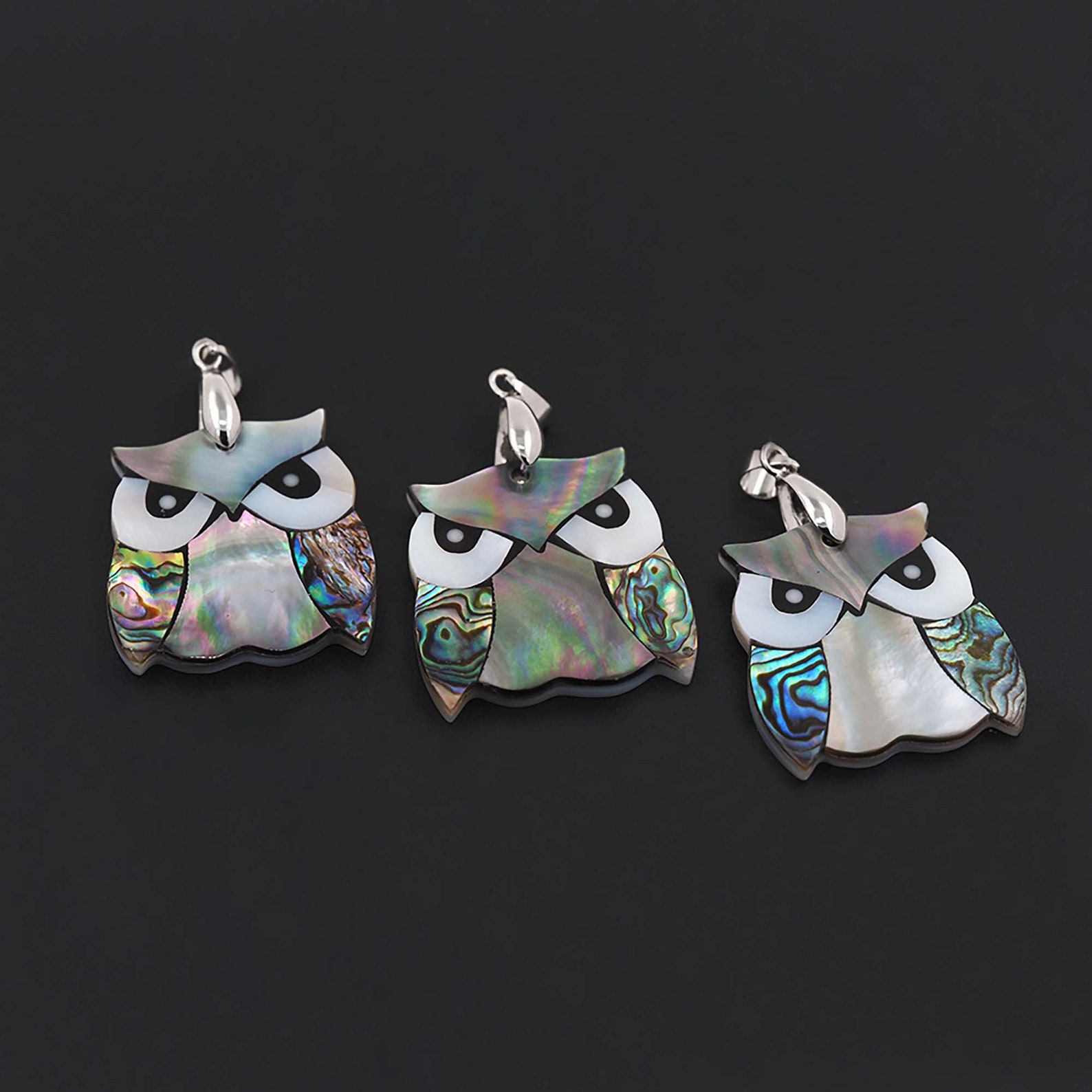 Shells Inlay Jewelry Abalone Shell Pendant, Beach Shell Jewelry, Mother-of-pearl Inlay ...