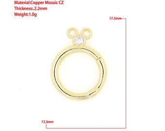 Gancetti E Fibbie Per Gioielli Fatti A Mano &ndash; 6 Pezzi 28x11mm, Bali S Hook, Placcato Oro 18k Su Rame