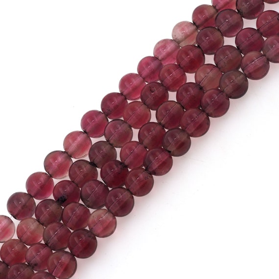 Burgundy ceramic beads, handmade round ceramic beads, small glass beads for  DIY jewelry making 10mm, string of 40