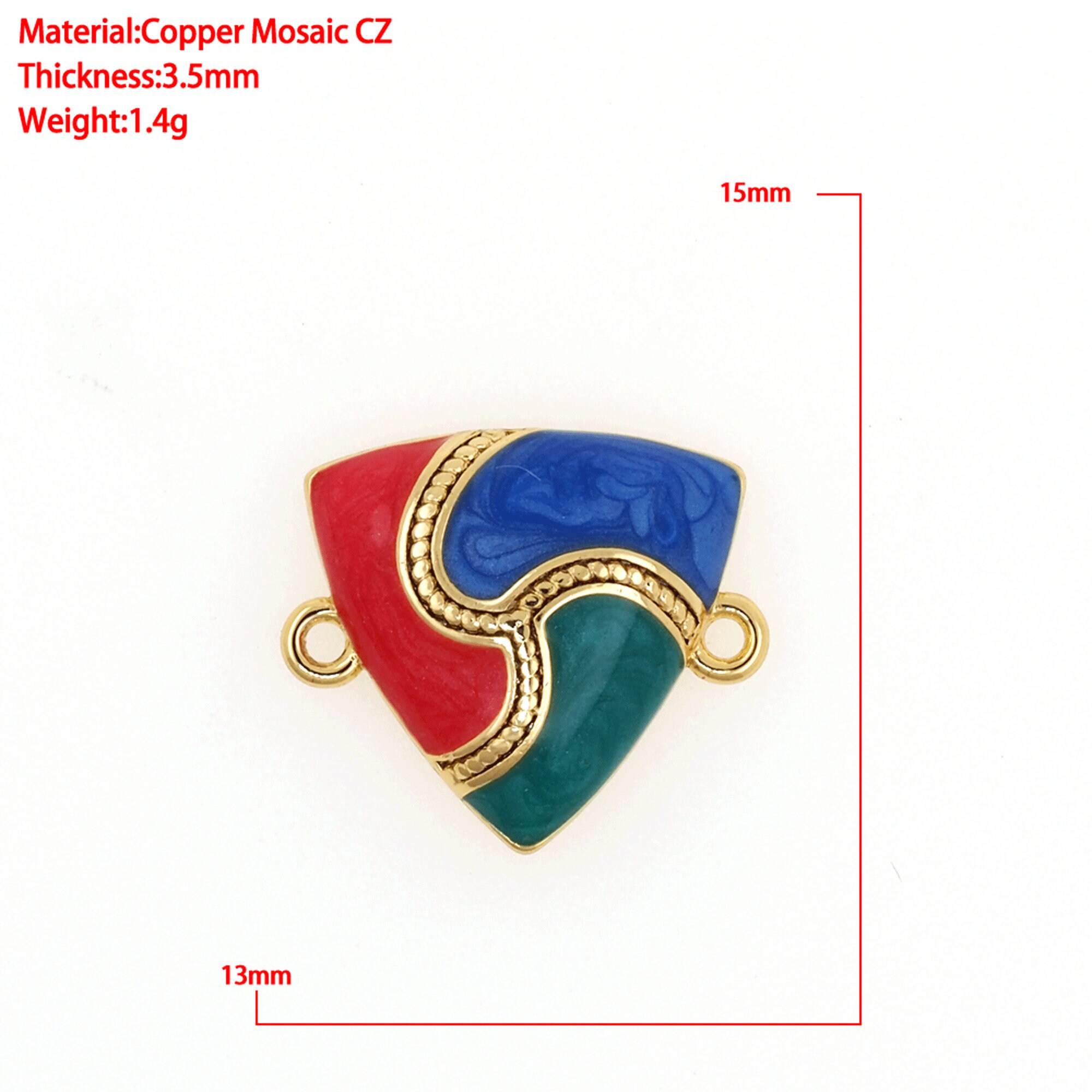 トライアングルコネクター、トライアングルチャーム、キュービック