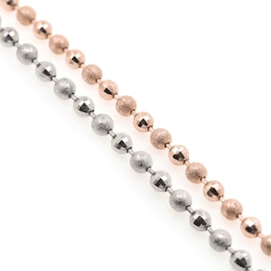 1 m, 18k gold filled texturierte Kette,Kleine Kugelkette,Messing Kette,halb fertige Halskette,diy Armband Halskettenzubehör,4 mm