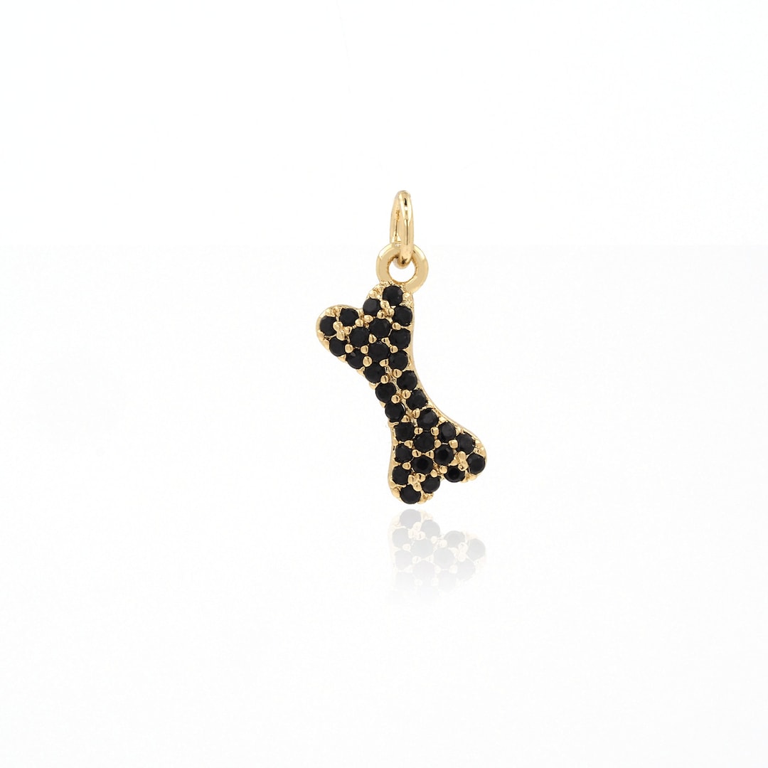 Animal Bone Pendant,animal Bone Necklace,18k Gold Stuffed Bone Pendant ...