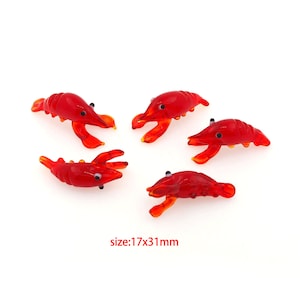 Lobster pendulum, lobster car pendulum, cute lobster, sea creatures, crayfish, DIY jewelry supplies 17x31mm