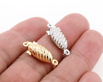 Oval connector,bracelet necklace connector,delicate connector,24K gold plated connector,DIY jewelry accessories 10x5x3mm