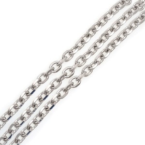 1 m, halbfertige texturierte Kette, Silberkette, einfache Kette, Paperclip-Kettenhalskette, DIY-Schmuckherstellung halbfertige Kette 7 x 9 mm