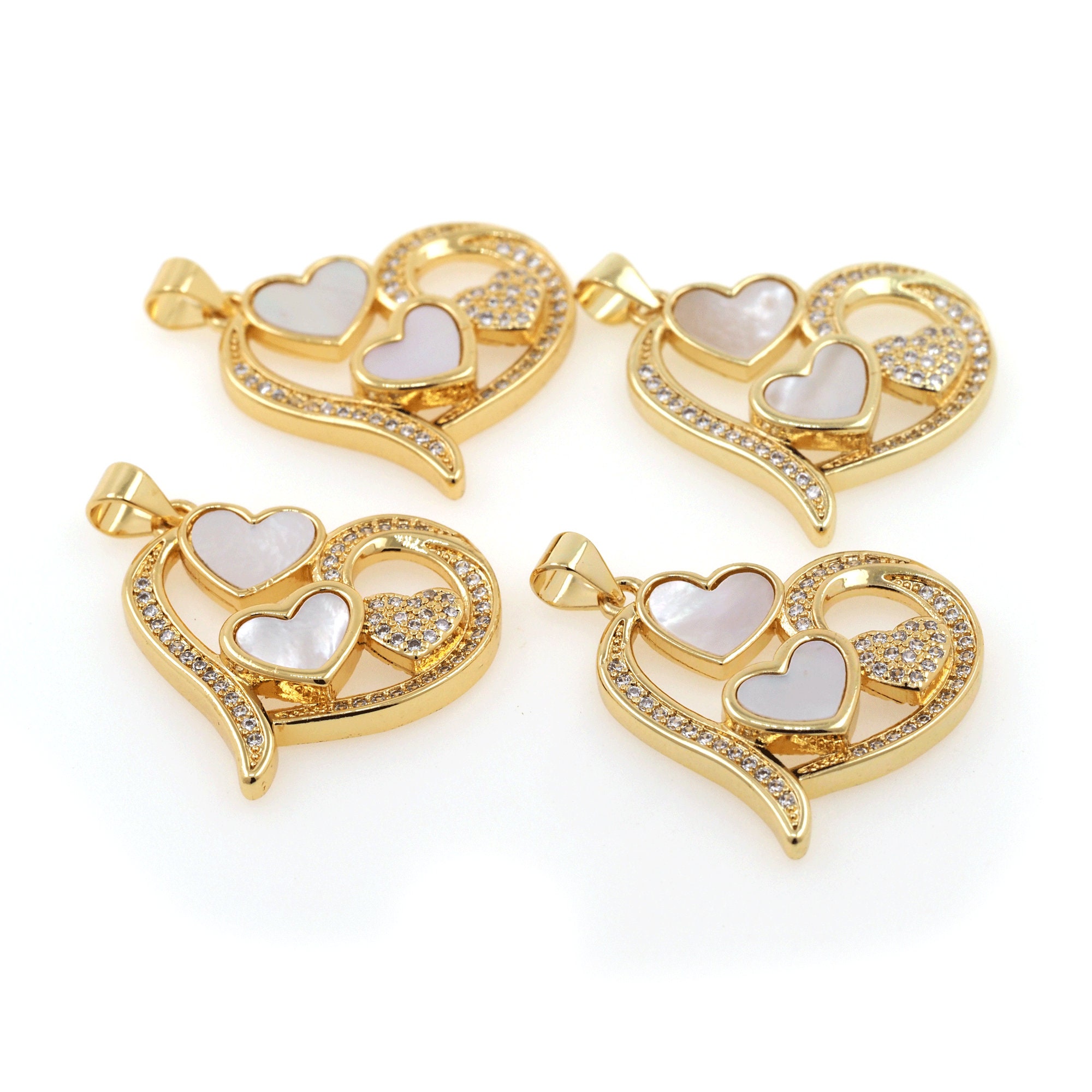 Liebe Halskette, Valentinstag Geschenk, Liebe Muschel Anhänger, Strand Muschel Schmuck, Strand Muschel Anhänger, 25x25x4mm