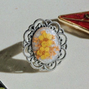 Pressed Flower Promise Ring