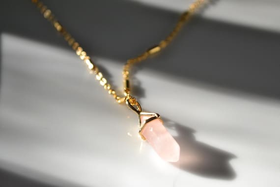 14k Gold Stone Jewelry: Labradorite, Rose Quartz & Blue Montana