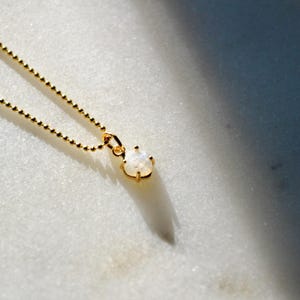 14k Gold Stone Jewelry: Labradorite, Rose Quartz & Blue Montana image 8