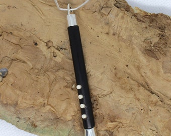 SterlingSilber und Ebenholz Anhänger