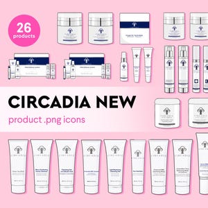Circadia Updated Illustration Pack | Skincare Products, Esthetician