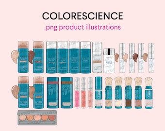 Colorescience-productclipart | Illustratiepakket stalen