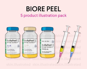 BioRe Peel Illustration Pack for estheticians