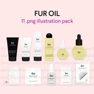 FUR Oil Product Illustration Pack | Waxing