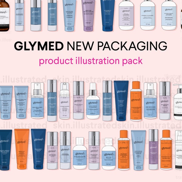 Glymed Product Illustration Pack NEW Packaging