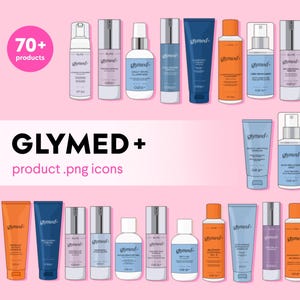 Glymed Product Illustration Pack NEW Packaging for estheticians
