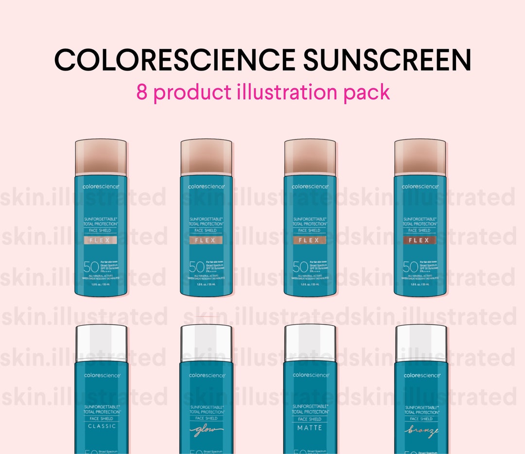 Color Science Suncreen Colorescience Sunscreen Skincare Illustration Pack | DIGITAL DOWNLOAD ...
