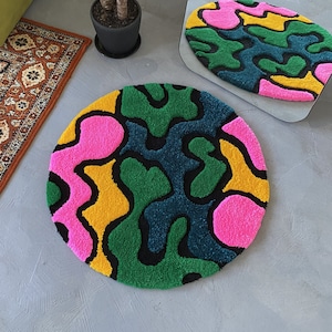 Tufted 3D Rug, Modern Funny Rug, Bedroom Rug, Aesthetic Rug, Cute Rug, Personalized Tufted Rug, Living room floor mat