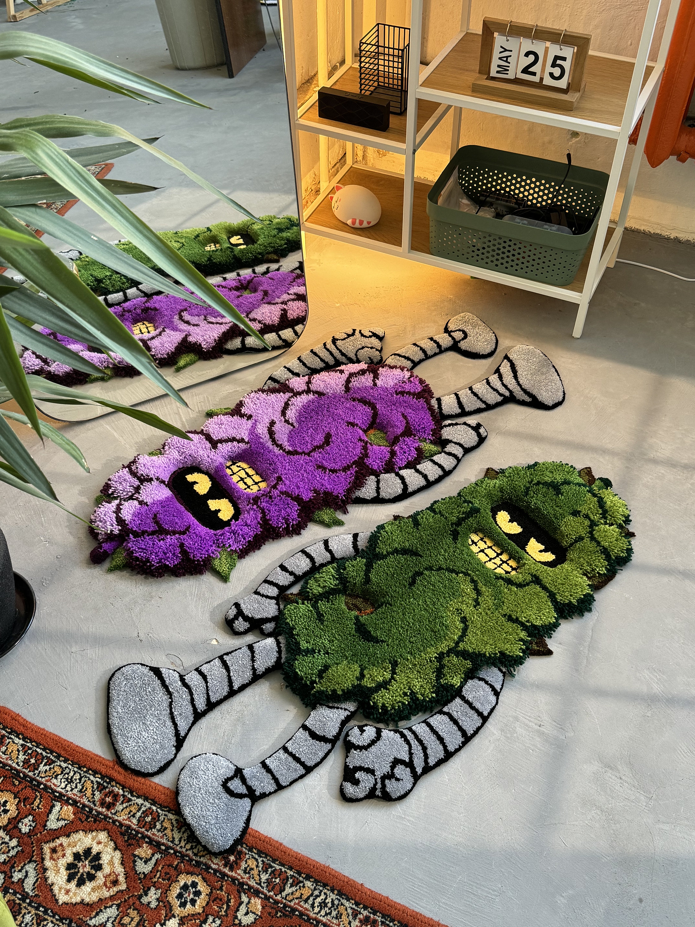 Neuron Tuft Rug Tufted 3D Cartoon Rug, Fluffy Moss Rug, Stylish Rug, Robot Rug ...