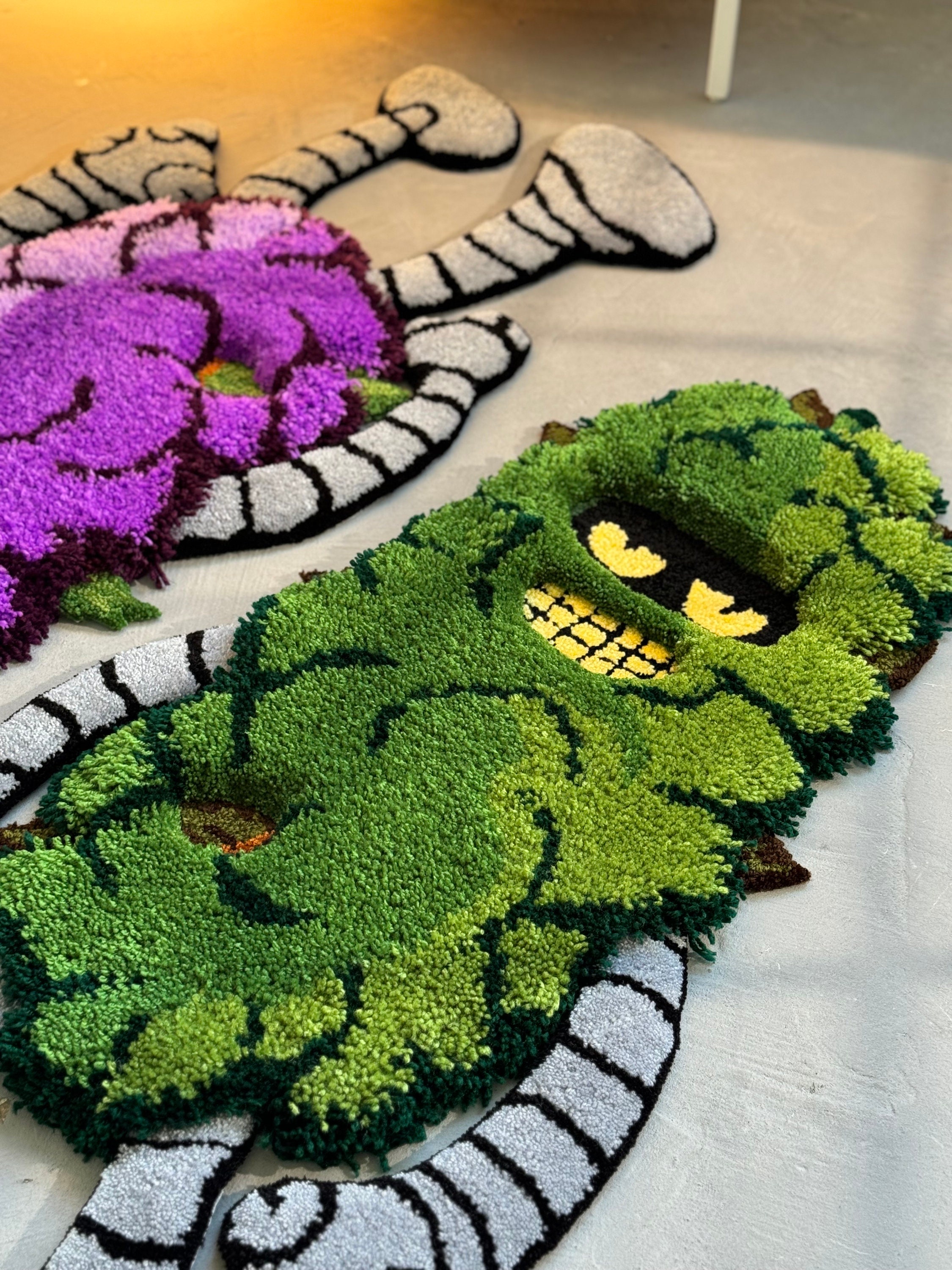 Neuron Tuft Rug Tufted 3D Cartoon Rug, Fluffy Moss Rug, Stylish Rug, Robot Rug ...