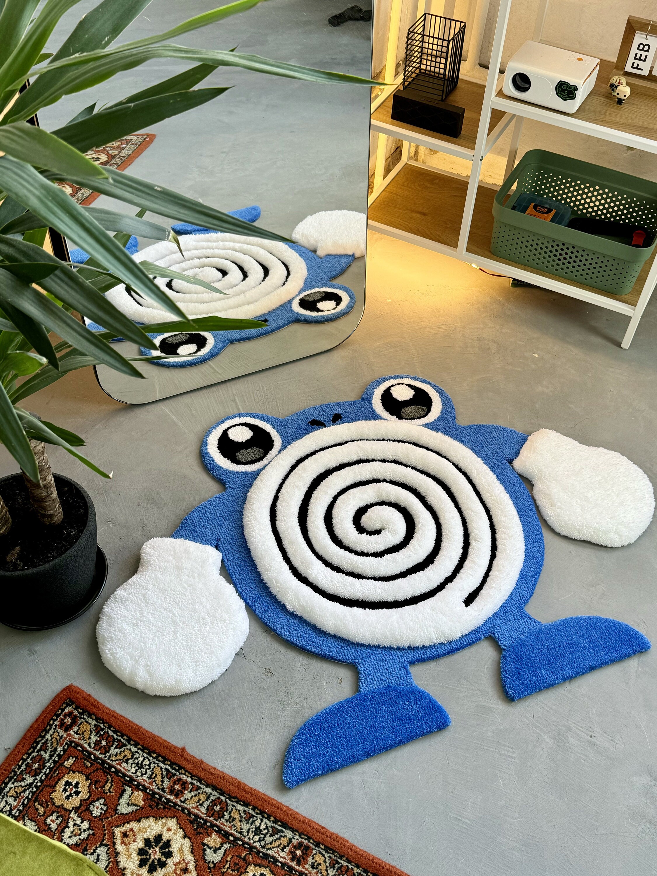 Neuron Tuft Rug Tufted Fluffy Rug, Soft Tufted Area Rug, Floor Art, Unique Personalized ...