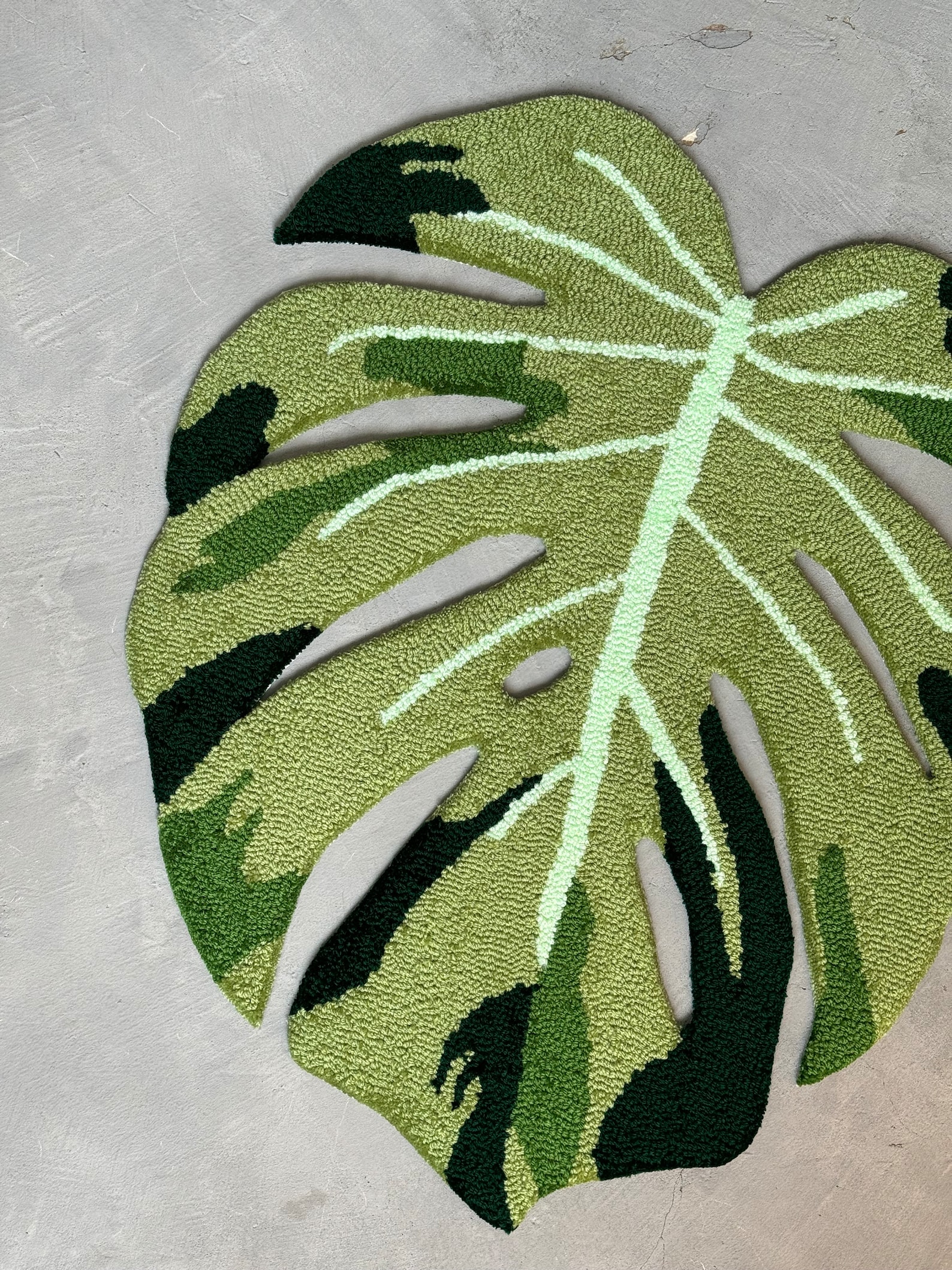 Plant Rug Monstera Leaf Rug, Modern Rug, Plant Rug, Bedroom Rug, Cute Non-slip ...