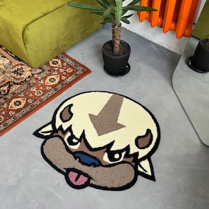 Tufted Character Anime, Non-slip rug, Living room floor mat, Teenage Room Bedroom  Decor,  Cartoon Lover Gift, Fluffy Rug, Handmade Rug