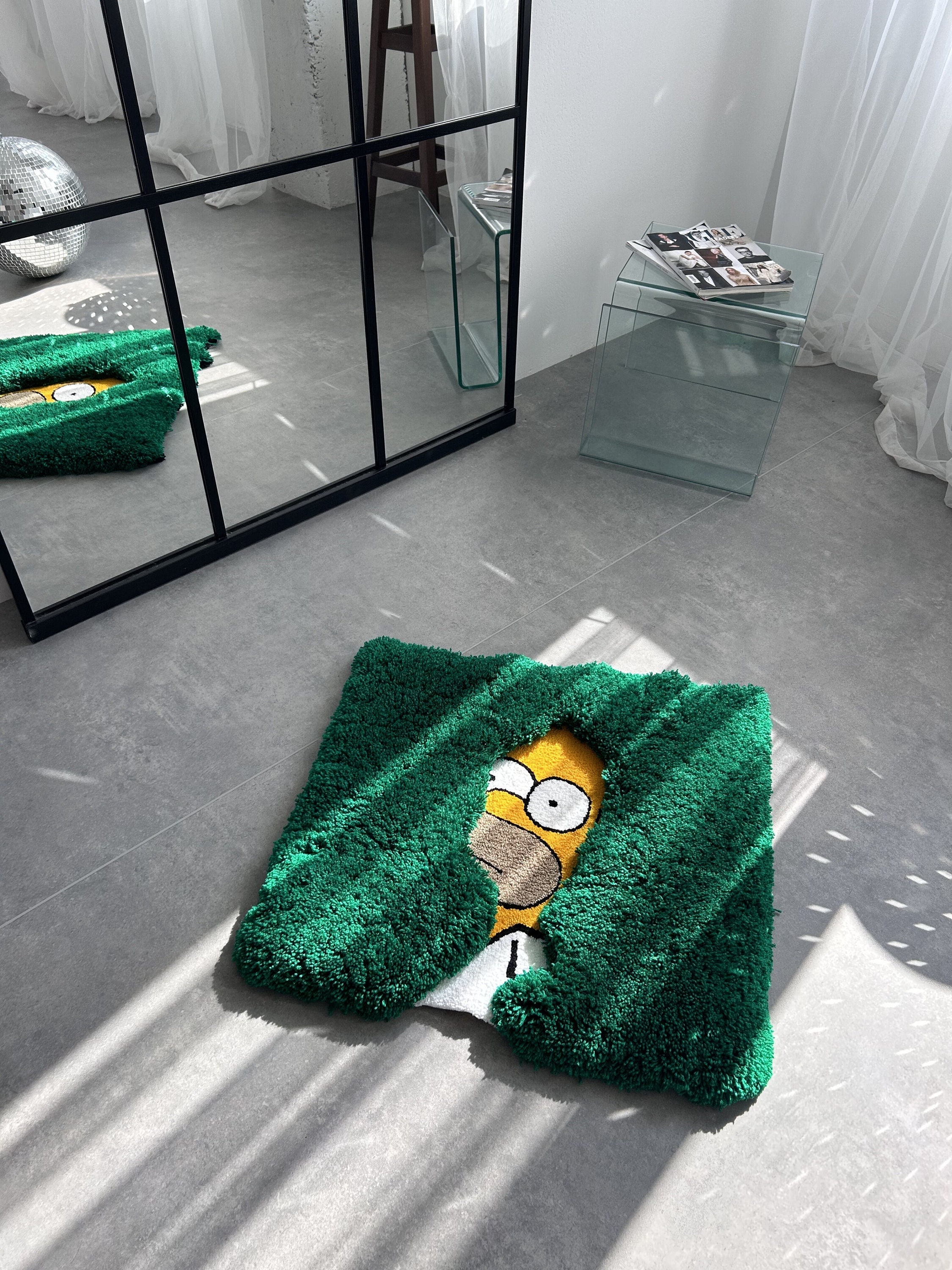 Tufted Cartoon 3D Rug, Living Room Floor Mat, Teenage Room Bedroom