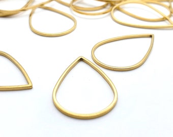 Stainless Steel Teardrop Linking Rings, Connector Links for Earrings, Jewelry Supply Making