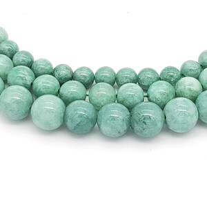 Jade Burma Bead, Polished Jade Beads Gemstone in 6mm 8mm 10mm