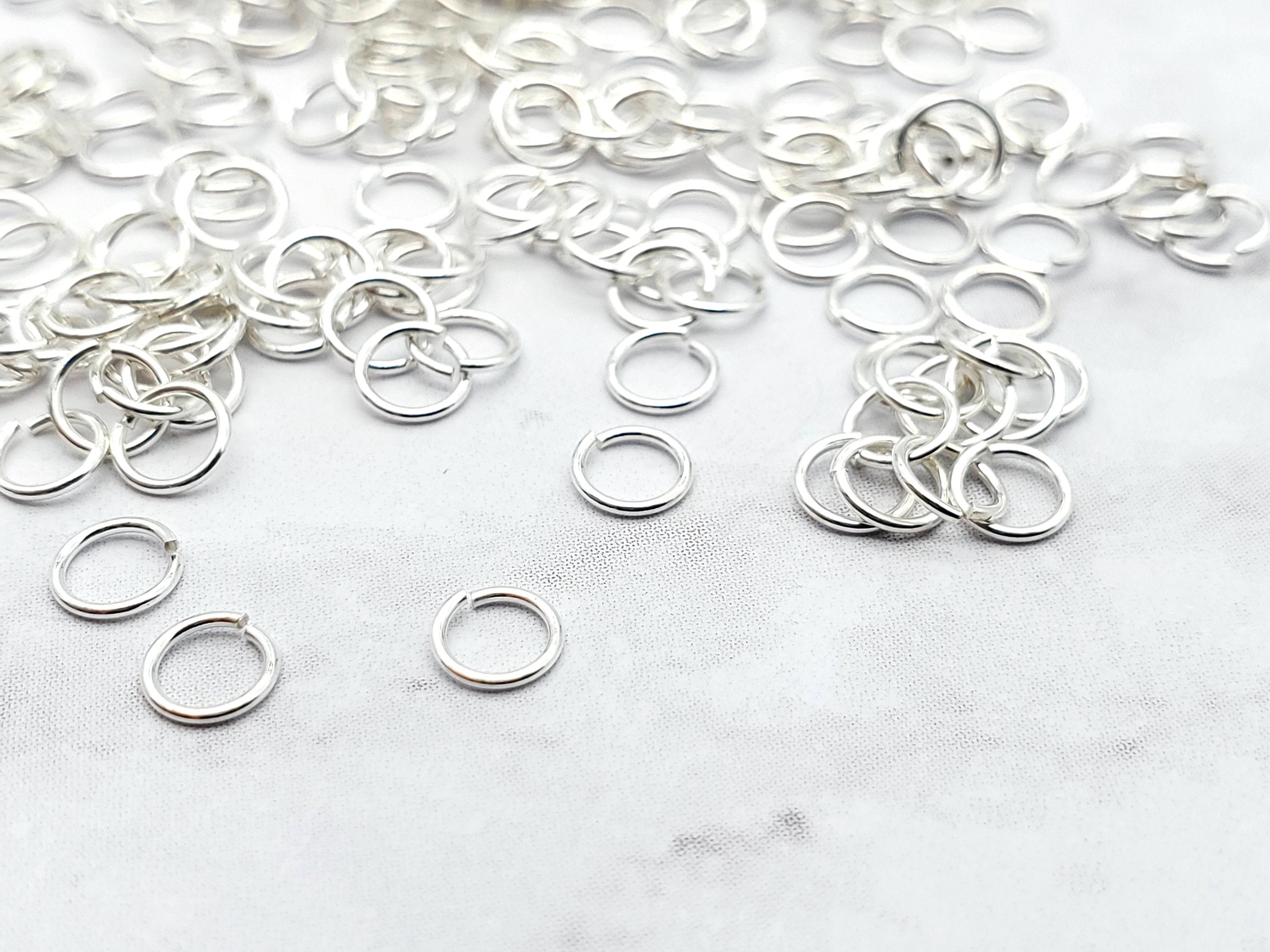 Bremorou Sterling Silver Jump Rings, 60 Pcs Sterling Silver 925 Open Jump  Rings 4mm & 5mm Mini Ring for DIY Jewelry Making Choker Necklaces Bracelet