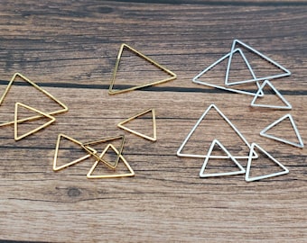 Brass Triangle Connectors Links for Jewelry Making