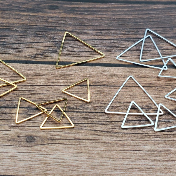 Brass Triangle Connectors Links for Jewelry Making