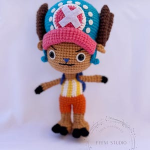 One piece Crochet toy,Tony Tony Chopper handmade keychain, Crochet keychain, DIY gift for girlfriend, birthday gift, keychain