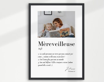 Christmas Gift for Mom, Personalized Mom Gift, Mom Definition Poster, Mother Night Light, Mother's Day Gift, Personalized Mother's Day