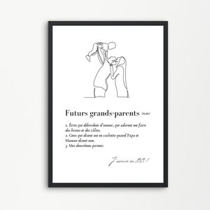 Boho zwangerschapsposter - babyaankondiging - babykamer print - aangepaste tekst, geboortedatum, naam, bericht - pastelroze beige tinten - papa te zijn